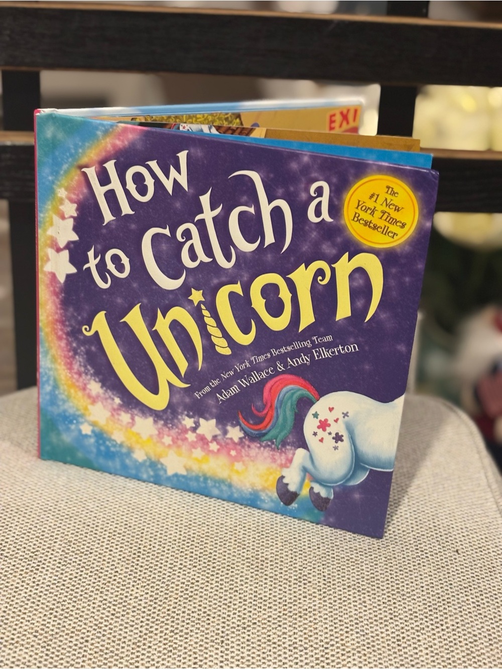 How to Catch a Unicorn Hardcover Children's Book - Purple Cover with Rainbow NWT